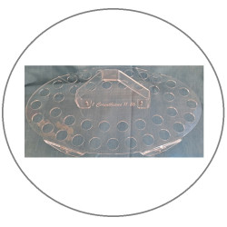 Communion Tray Perspex 40 hole     (**NEW**)